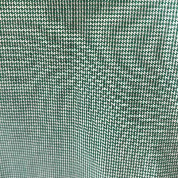 Chaps button down Men’s shirt. Sz Lg green/white tiny checks short sleeve - Picture 5 of 5